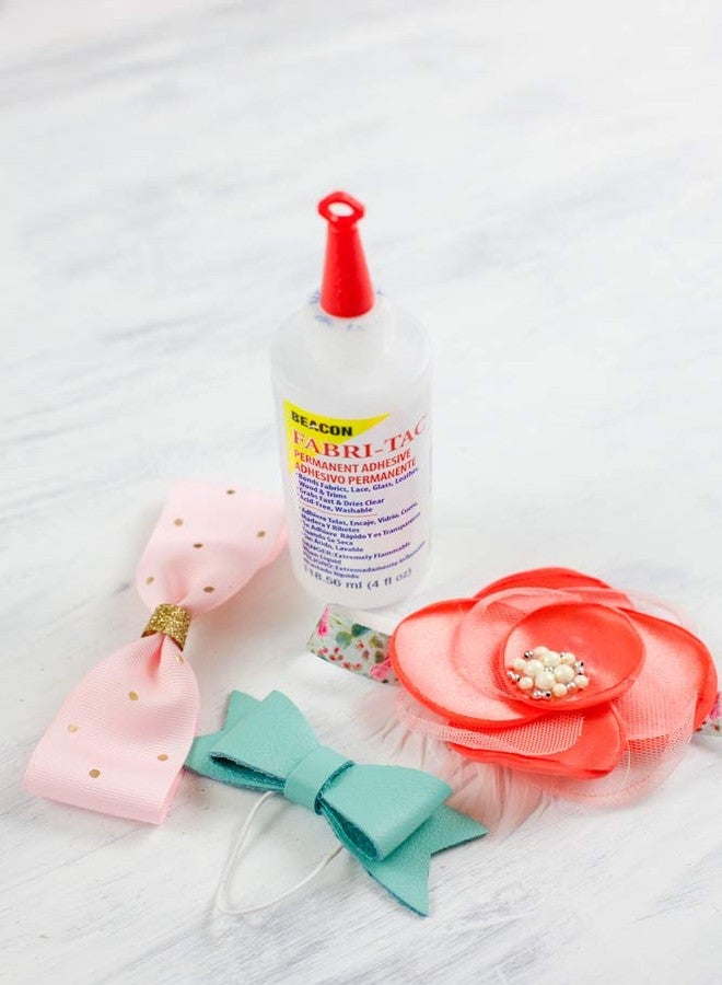 BEACON Fabri-Tac Premium Fabric Glue - Quick Drying, Crystal Clear, Permanent - for Fabrics, Canvas, Lace, Wood and More, 8-Ounce - Image 2